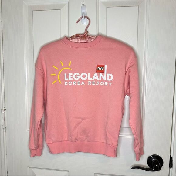 LegoLand Korea Resort Salmon Pink Crewneck Sweatshirt Youth Sz 140 / 10 Indie - Picture 1 of 5